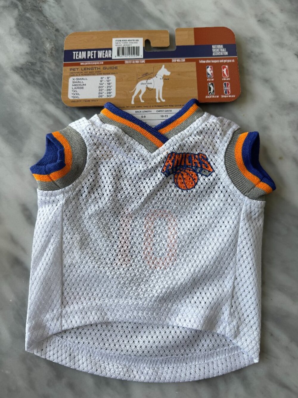 NY Knicks Dog Jersey XS